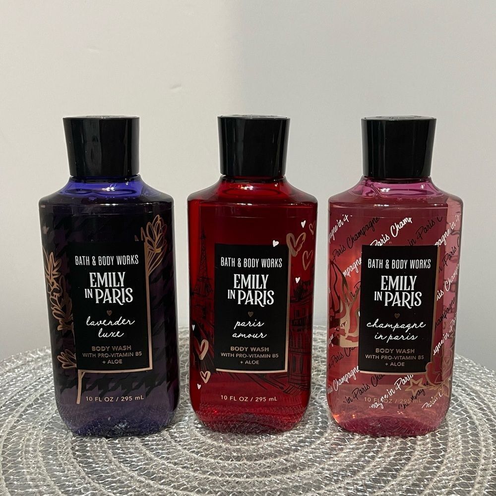 BBW Emily in Paris Body Wash set of 3 NWT